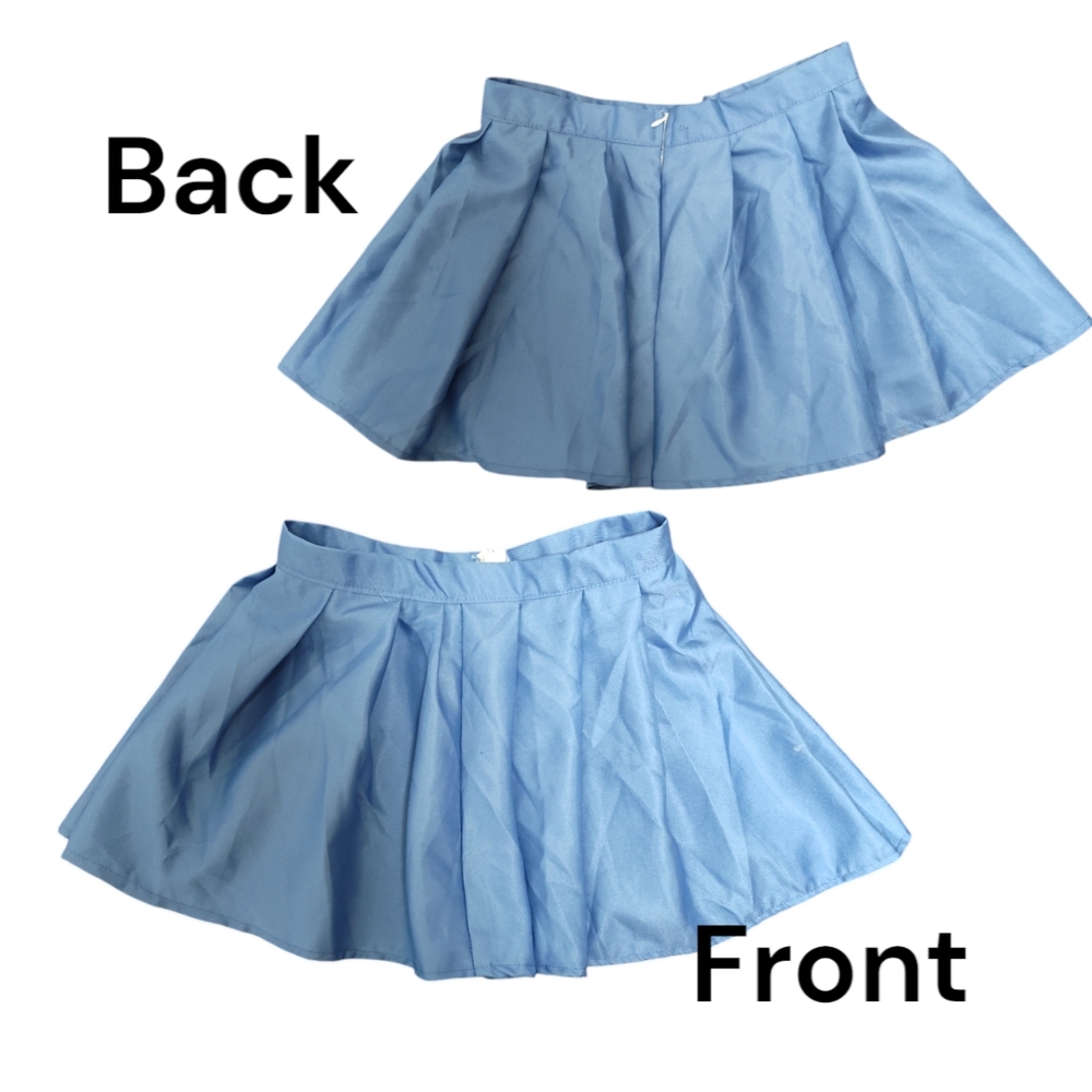 Women's Mini Blue full Pleated Skirt ( 5 for $20 bundle item)